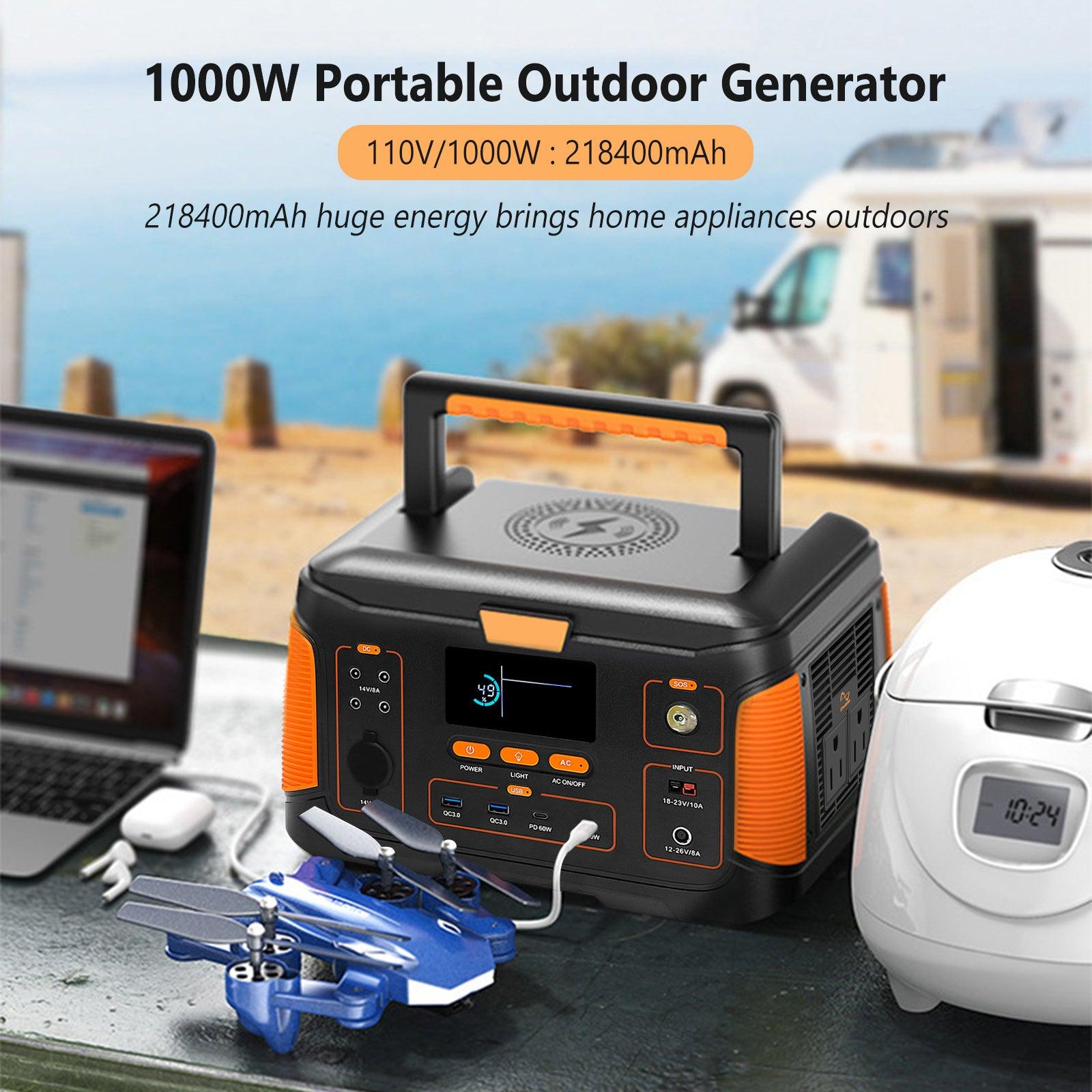 BTMETER BT-J1000-US Portable Power Station, 1000W for Outdoor Camping - btmeter-store